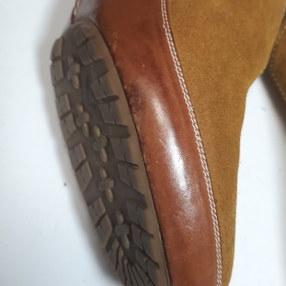 COLEHAAN SANDAL WITH CLOSED TOE SIZE 8 1/2 CARAMEL COLOR GOOD CONDITION - Picture 10 of 16
